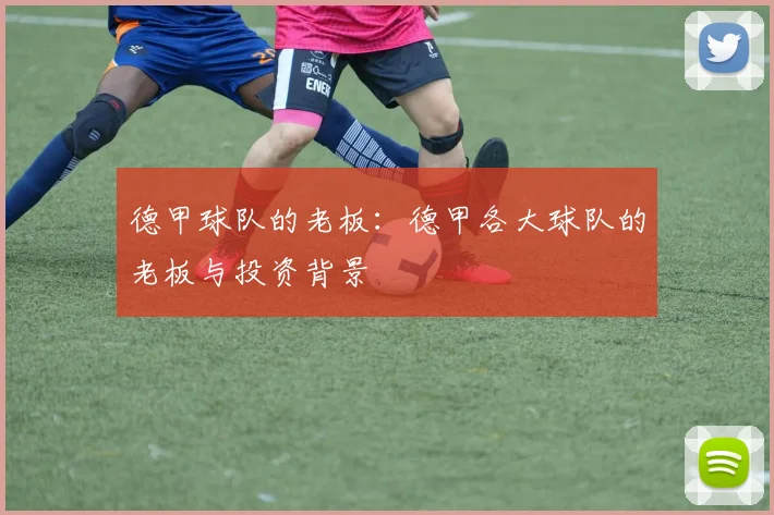 德甲球队的老板：德甲各大球队的老板与投资背景